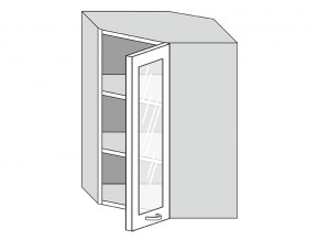 19.60.3у Шкаф настенный (h=913) угловой на 600мм со стекл. дверцей в Кыштыме - kyshtym.магазин96.com | фото