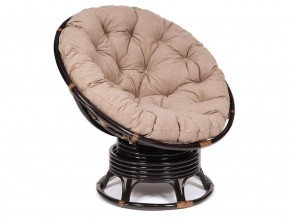 Кресло-качалка Papasan w 23/01 B с подушкой Antique brown, экошерсть Коричневый в Кыштыме - kyshtym.магазин96.com | фото