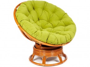 Кресло-качалка Papasan w 23/01 B с подушкой Cognac, флок Олива в Кыштыме - kyshtym.магазин96.com | фото