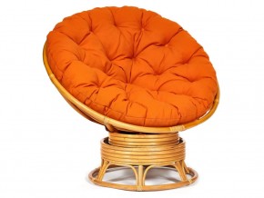 Кресло-качалка Papasan w 23/01 B с подушкой Honey, ткань Оранжевый в Кыштыме - kyshtym.магазин96.com | фото