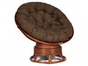 Кресло-качалка Papasan w 23/01 B с подушкой Pecan, ткань Коричневый в Кыштыме - kyshtym.магазин96.com | фото