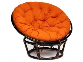 Кресло Papasan 23/01 W с подушкой Antique brown, ткань Оранжевый в Кыштыме - kyshtym.магазин96.com | фото