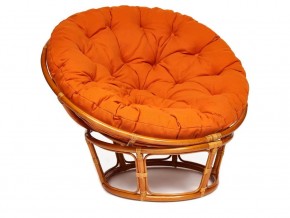 Кресло Papasan 23/01 W с подушкой Cognac, ткань Оранжевый в Кыштыме - kyshtym.магазин96.com | фото