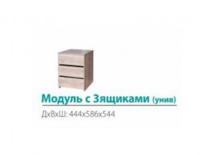 Модуль с 3-мя ящиками (универсальный) в Кыштыме - kyshtym.магазин96.com | фото