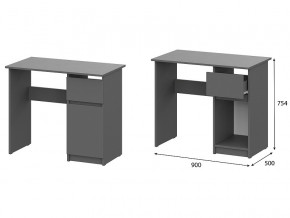 Стол письменный 900 Денвер Графит серый в Кыштыме - kyshtym.магазин96.com | фото
